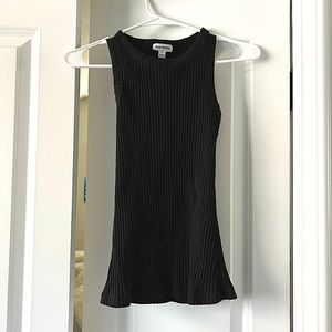Frank and Oak Ribbed Black tank